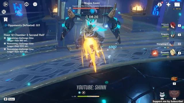 C0 Shikanoin Heizou Taser & National Showcase - Spiral Abyss Floor 12 9 Star - Genshin Impact 2.8 смотреть онлайн