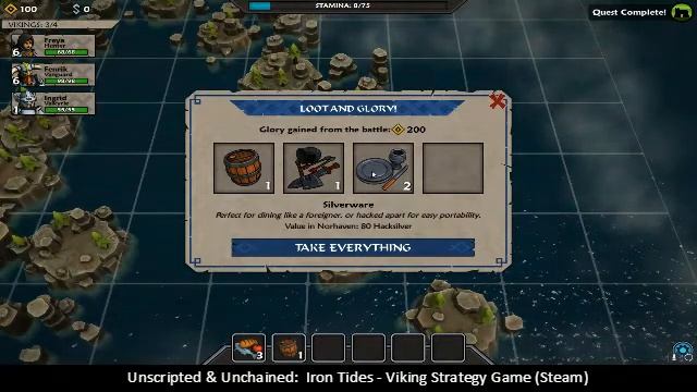 Unscripted & Unchained: Iron Tides - Viking Themed Strategy Game смотреть онлайн