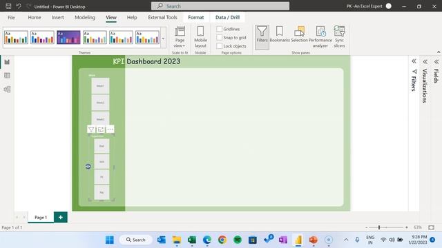 Power BI dashboard with 3D Glass Chart смотреть онлайн