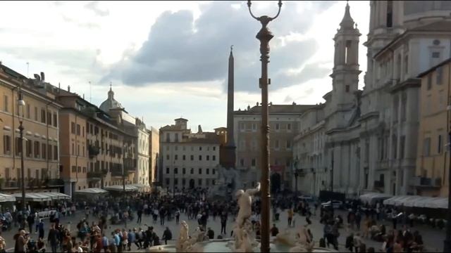 Италия. Рим - Римская площадь Пьяцца Навона - Italy. Rome. Piazza Navona смотреть онлайн