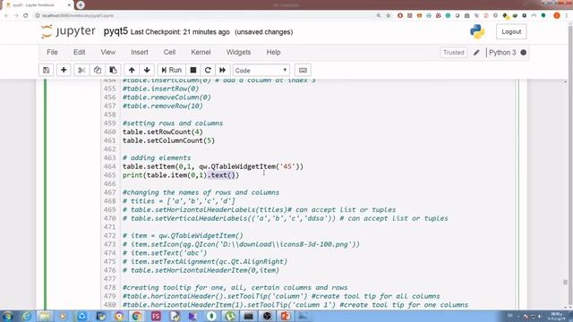 الحلقة (9) PYTHON 3.7. كيف تقوم بعمل GUI باستخدام python الجزء التاسع. QTableWidget смотреть онлайн