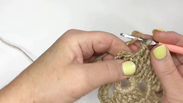 Вязание крючком. Красивый листик , связанный крючком из джута. Вязание из остатков пряжи. #crochet смотреть онлайн