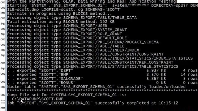 Oracle DBA 11g Tutorial in Bangla: Lssn#17 P#2 Moving Data | export and import schema using datapum смотреть онлайн