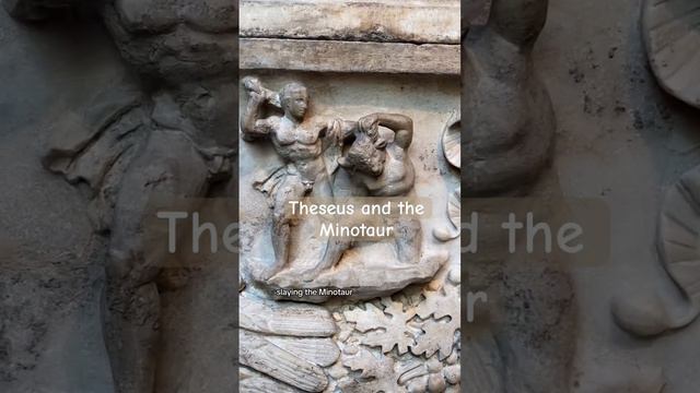 Theseus and the Minotaur Roman Sarcophagus 130-150 CE #history #greekmythology #archaeology смотреть онлайн