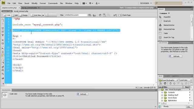 PHP MySQL Tutorial: Create a Simple View Counter -HD- смотреть онлайн