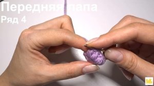 Изящный вязаный кот крючком, которого свяжет каждый