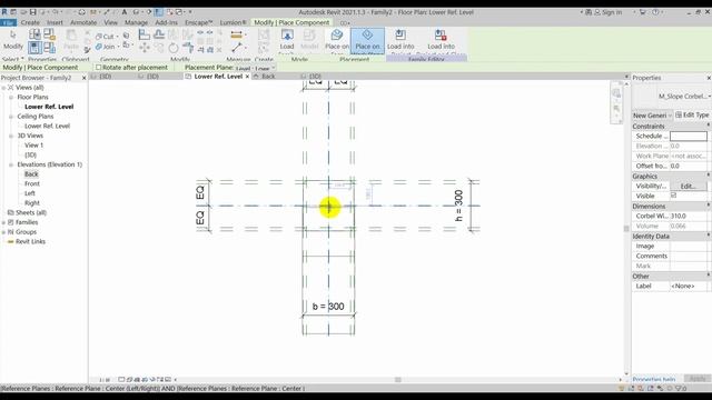 Create Family : Precast-Rectangular Column with Corbels (Tutorial) in Revit 2021 смотреть онлайн