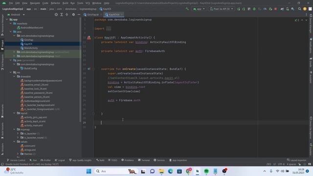 Giriş Yap Ve Kayıt Ol Sayfası Uygulaması Kodlayalım! Android Studio - Kotlin - Firebase смотреть онлайн