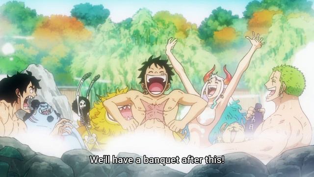 Yamato in Men's Bath House | One Piece 1079 [ 4K ] смотреть онлайн