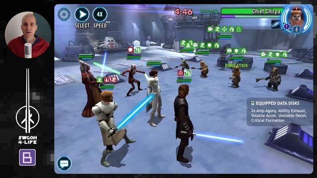 Counter Chirpa Ewoks in Conquest with Self-destruct & Gone in 30s Data Disk Set | SWGOH смотреть онлайн