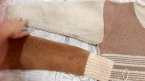 Джемпер женский спицами. Рукава. Хрюн-джентльмен.