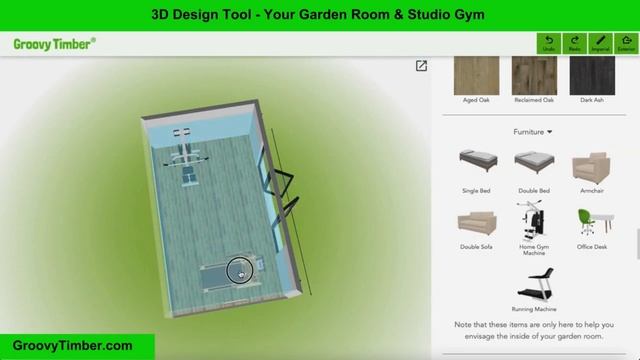 Groovy Garden Rooms - 3D gym IDEA смотреть онлайн
