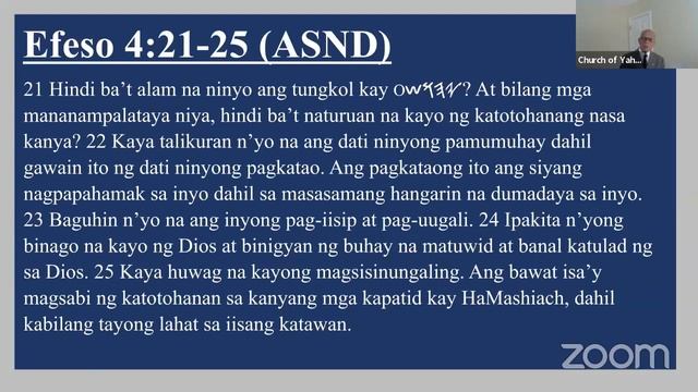 Church Of Yahusha Tagalog Service 25 June 2022