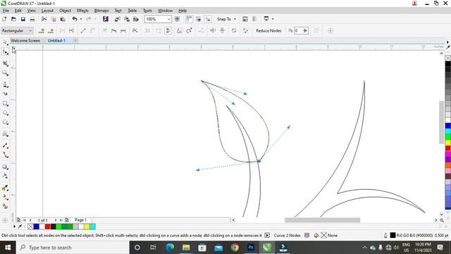 Coreldraw Tutorial - How To Make Leaf ? Design in Coreldraw смотреть онлайн