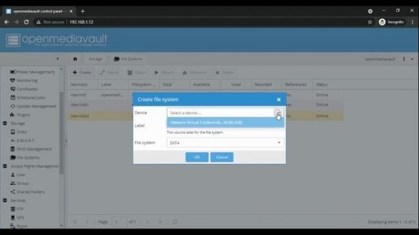 3. How to Mount drive in openmediavault