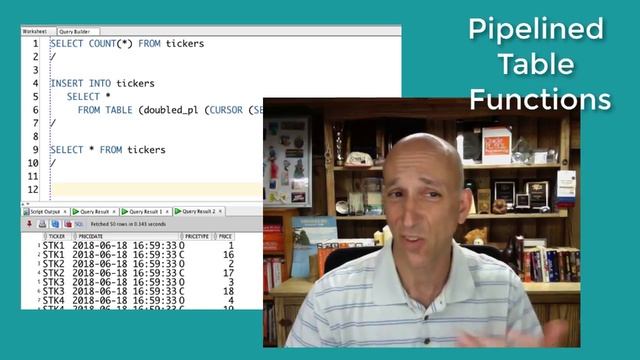 Getting Started with PL/SQL Table Functions: Pipelined Table Functions смотреть онлайн