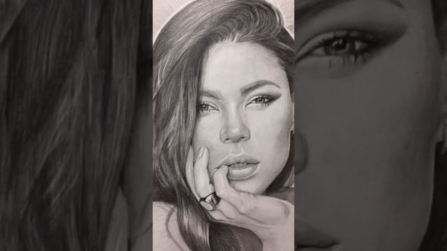 Женский портрет карандашом | Процесс рисования женского портрета #5 Drawing famele portrait process смотреть онлайн