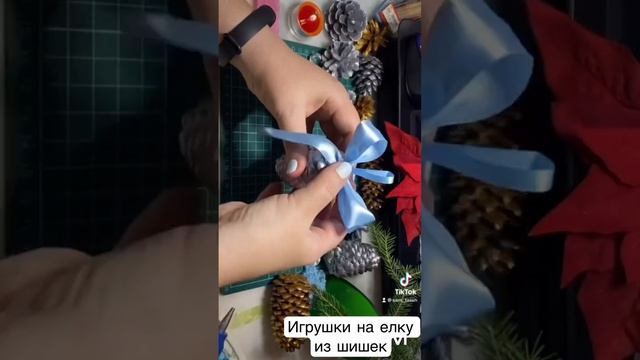 Игрушки на елку из шишек #новыйгод #поделкинановыйгод #поделкисвоимируками #природныйматериал смотреть онлайн