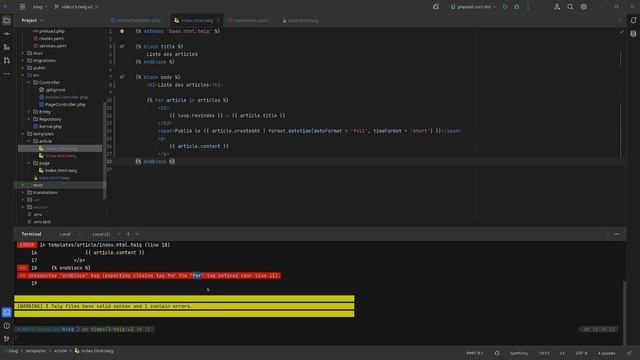 Apprendre Symfony#3 - Twig en pratique смотреть онлайн