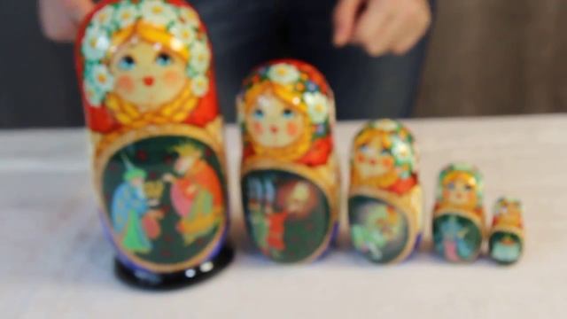 Матрешка - Сказка о Золотом Петушке. Www.artshop-rus.com