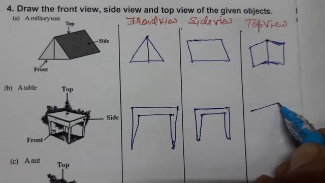 Q.3,Q.4,Exercise 10.1, Chapter 10, Visualising Solid Shapes, Class 8, Maths смотреть онлайн
