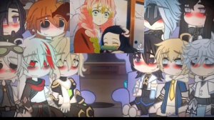 Genshin impact males react to yn as mitsuri Gacha React