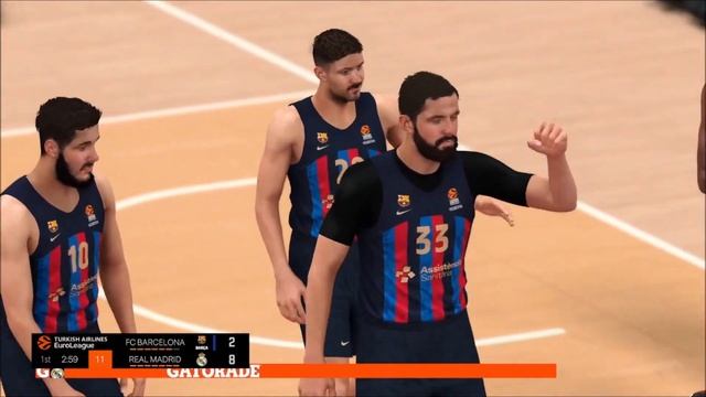 NBA 2K23 EUROLEAGUE GAMEPLAY: REAL MADRID VS FC BARCELONA | PCBASKET 2K23 ROSTER смотреть онлайн