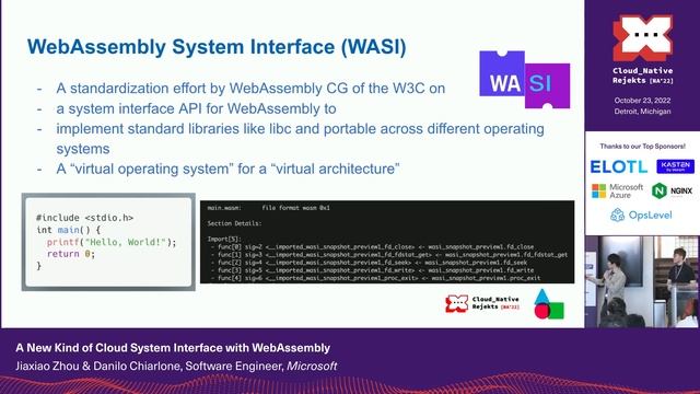 A New Kind of Cloud Native Interface with WebAssembly (SpiderLightning) смотреть онлайн