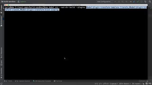 147 Конфигурация Babel babelrc смотреть онлайн