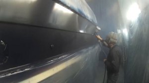 лодка катер яхта покрска окраска полиуретаном полиуретановая краска гелькоат корпусные работы ремон