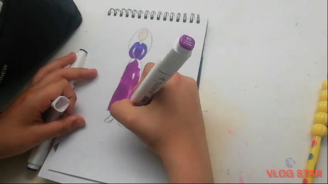 Я рисую фиолетовый цвет/Даша кись\ смотреть онлайн