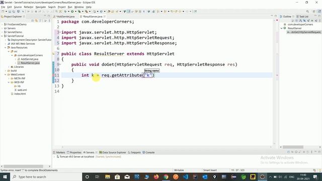 RequestDispatcher Method of Servlet in Java смотреть онлайн