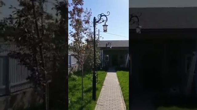 Видеоотзыв. Фонарный столб со светильником на заказ смотреть онлайн