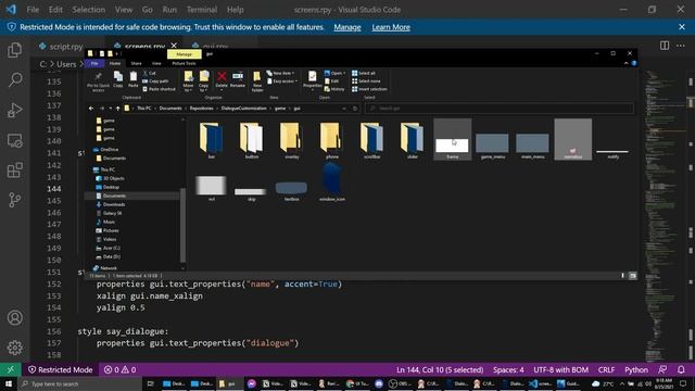 Renpy GUI Customization | Dialogue in Ren'Py смотреть онлайн