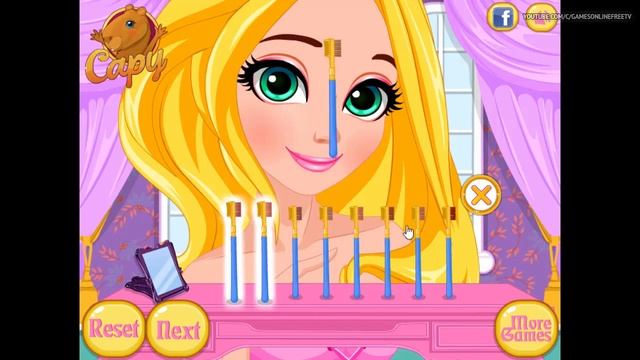 Rapunzel Games Make Up Dress Up - Rapunzel Travelling In Style