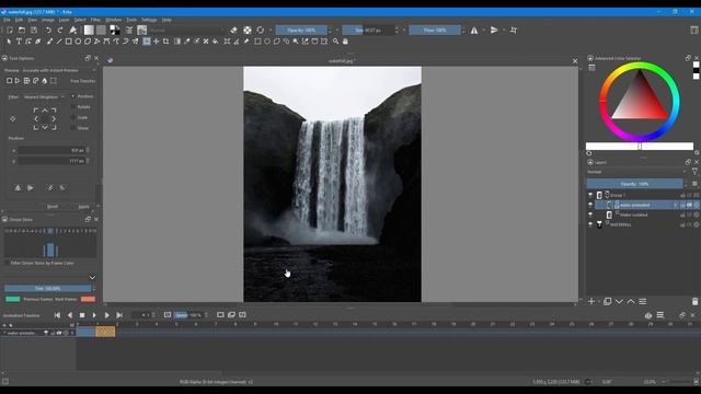 Krita 5.0 - How to animate a photograph - Step by Step смотреть онлайн