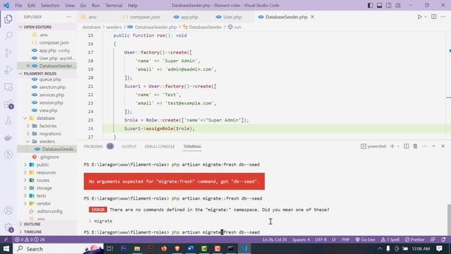 Laravel Spatie Role Permission Tutorial Using Laravel 10 Filament PHP смотреть онлайн