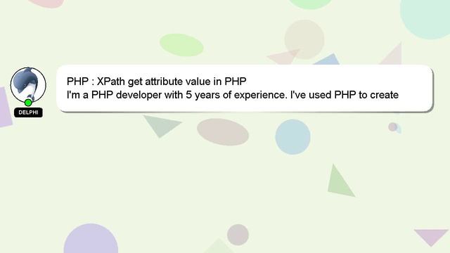 PHP : XPath get attribute value in PHP смотреть онлайн
