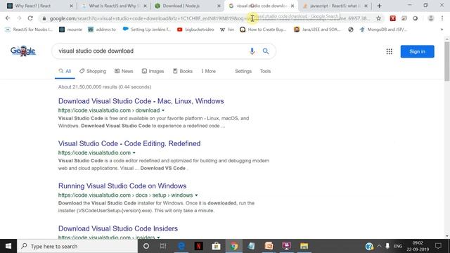 Free React course for Beginners -Part 2 Environment setup-install react,node and vs смотреть онлайн