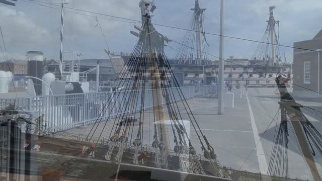 Portsmouth shipyard.Корабли. Портсмут. Англия. August, 2017. смотреть онлайн
