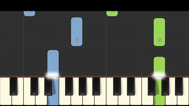 FNAF Pirate Song - Hoist The Colours - EASY Piano Tutorial смотреть онлайн