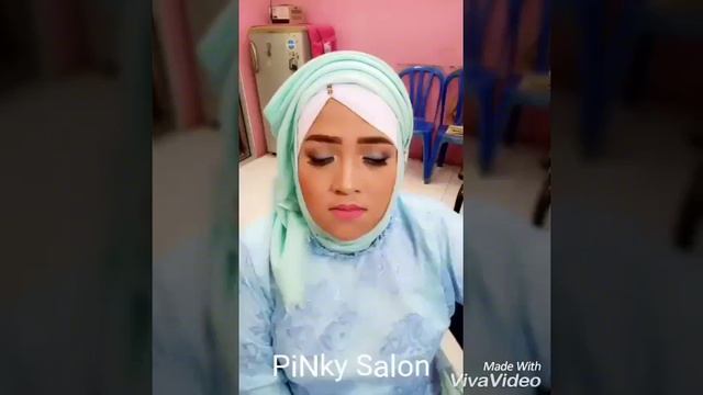 Tutorial make up hijab simple.. Pinky salon смотреть онлайн