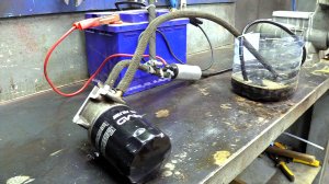 Промывка старых масляных фильтров на авто.