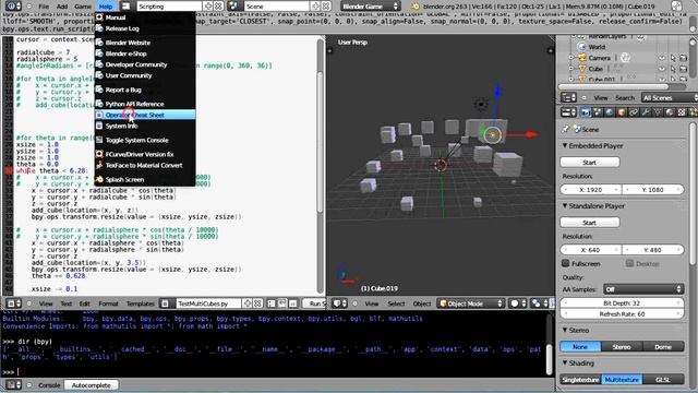 Blender 2.6 Tutorial - Basic Python Programming - Part 7 смотреть онлайн