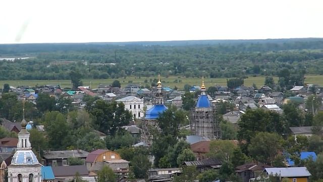 Тобольск. Вид на Нижний город с Кремля. смотреть онлайн