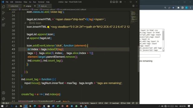 Make Add Tags Input Box in HTML CSS And JavaScript | Tags Input in JavaScript смотреть онлайн