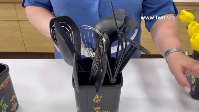 Подставка под кухонные приборы Бабочки #tupperware #кухня смотреть онлайн