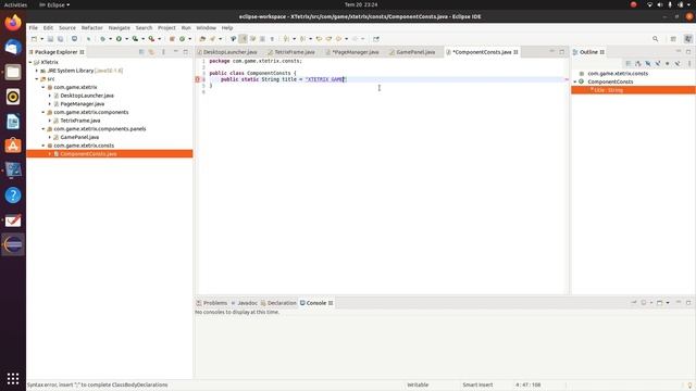 Java ile tetris kodlayalım #1