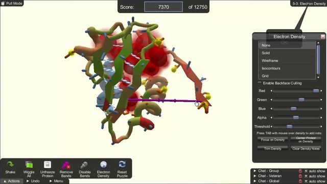 Foldit Intro Puzzle 5-3: Electron Density (Target Score: 12750) смотреть онлайн