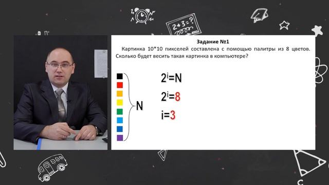 Телеуроки. Павел Шуников. Информатика.«Кодирование изображений» смотреть онлайн